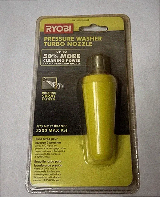 RYOBI RY31TN01 3,300 PSI Gas/Electric Turbo Pressure Washer Nozzle (PD3033996)
