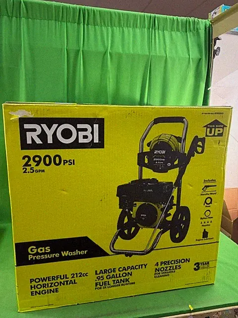 RYOBI #RY802925 2900 PSI 2.5GPM GAS PRESSURE WASHER NEW (F40052078)