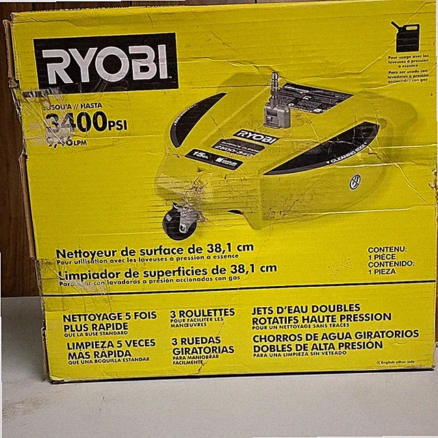 Ryobi Surface Cleaner for Cold Water Pressure Washer 3400 PSI 38.1 cm RY3112SC