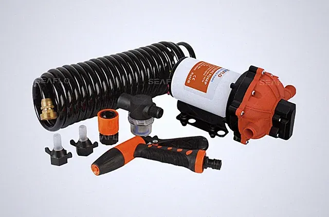SEAFLO 70 PSI Washdown Deck Wash Pump KIT 12v 5.0 GPM for Caravan Rv Boat Marine