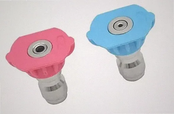 SECOND STORY PRESSURE WASHER NOZZLE SPRAY TIPS - BLUE (RINSE) & PINK (SOAP)