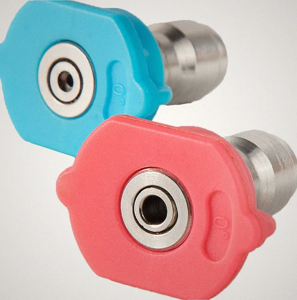 Second-Story Pressure Washer Spray Nozzle Tips, Soap and Rinse Nozzle Kits, Long