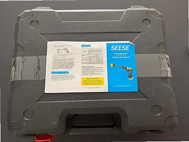 SEESE 21V Cordless Handheld Cold Water Pressure Washer Kit Battery Powered