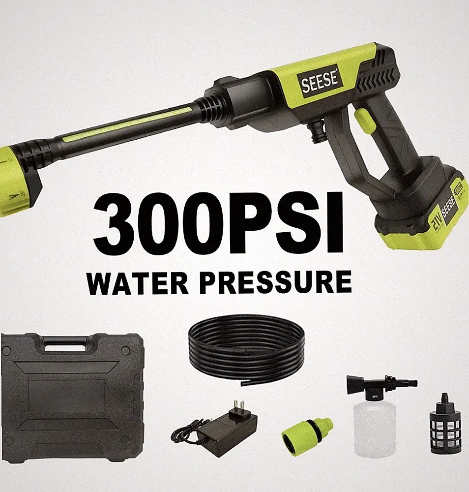 SEESE Cordless Pressure Washer and Single Port Charger Base.
