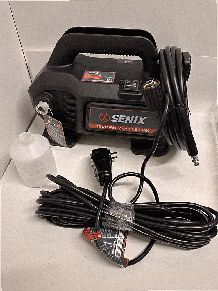 SENIX 11 Amp Electric Pressure Washer - 1600 PSI, 1.2 GPM HPWE11-L Open Box