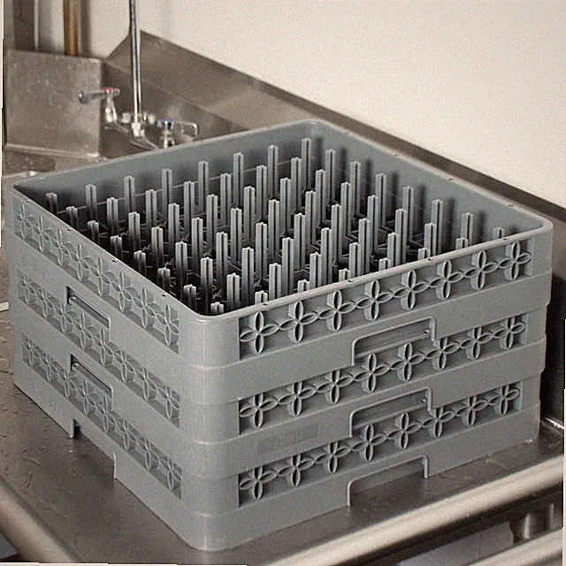 SET of 3 Commercial Restaurant Dishwasher Dish Washer Machine Cup Peg Tray Rack
