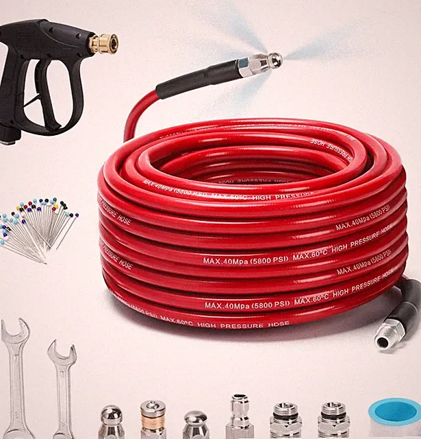 Sewer Jetter Kit for Pressure Washer 100 FT, Drain Cleaner Hose with Power Washe