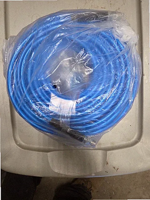 Sewer Jetter Kit for Pressure Washer 150FT 1/4" M-NPT Drain Cleaner Hose 5800PSI