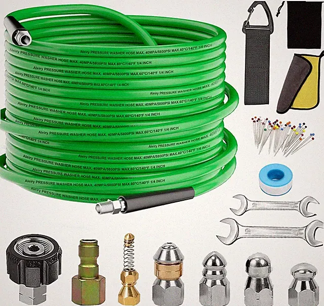 Sewer Jetter Kit for Pressure Washer,Water Jet Drain Cleaning Hose with Corner R