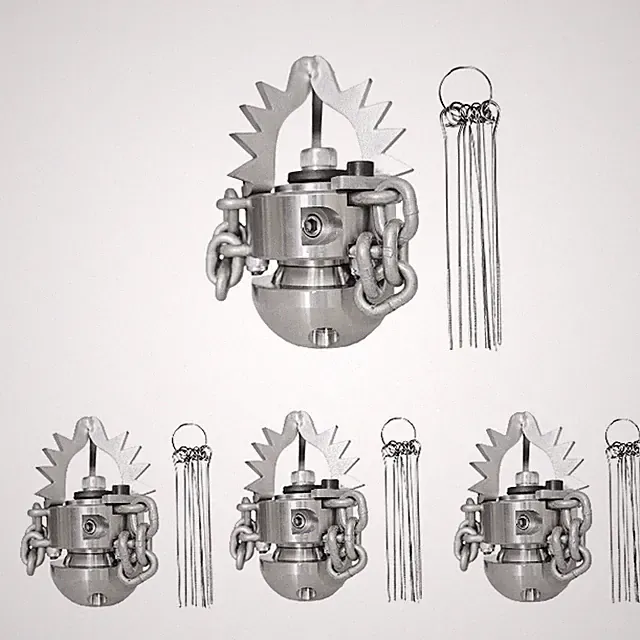 Sewer Jetter Rotating Nozzle Grease Mud Root Cleaning for Pressure Washer