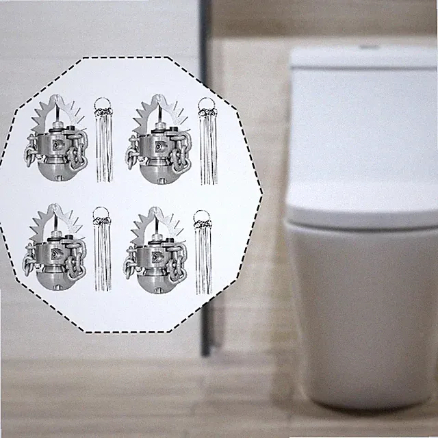 Sewer Jetter Rotating Nozzle Stainless Steel Heavy Duty Drain Pipe Cleaning