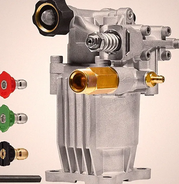 Shaft Horizontal Pressure Washer Pump, 2600-3300 PSI @ 2.5 GPM Power Washer Pump