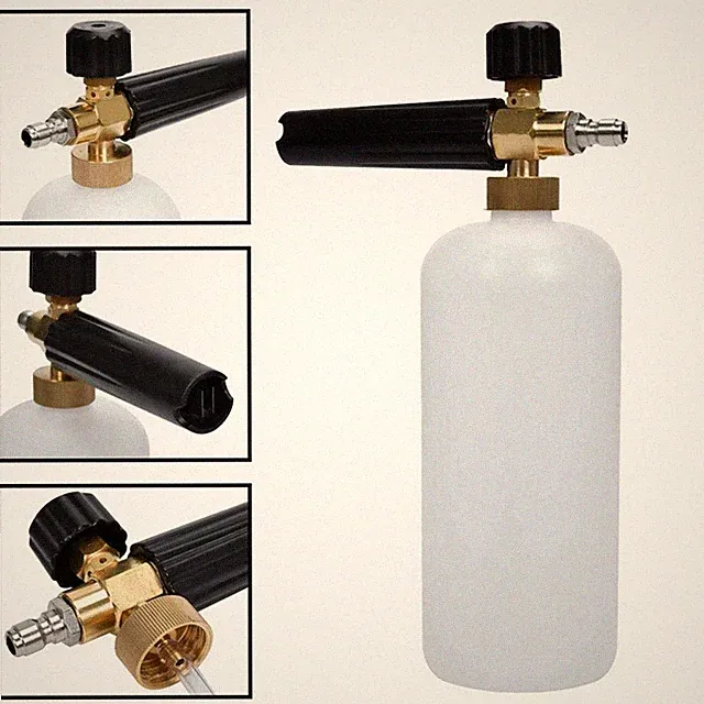 Share 1/4" Snow Foam Pressure Washer Gun Car Wash Soap Lance Cannon Spray Jet