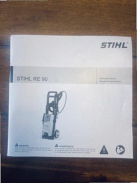 Shihl RE90 Electric Pressure Washer Owner’s Operator’s Manual