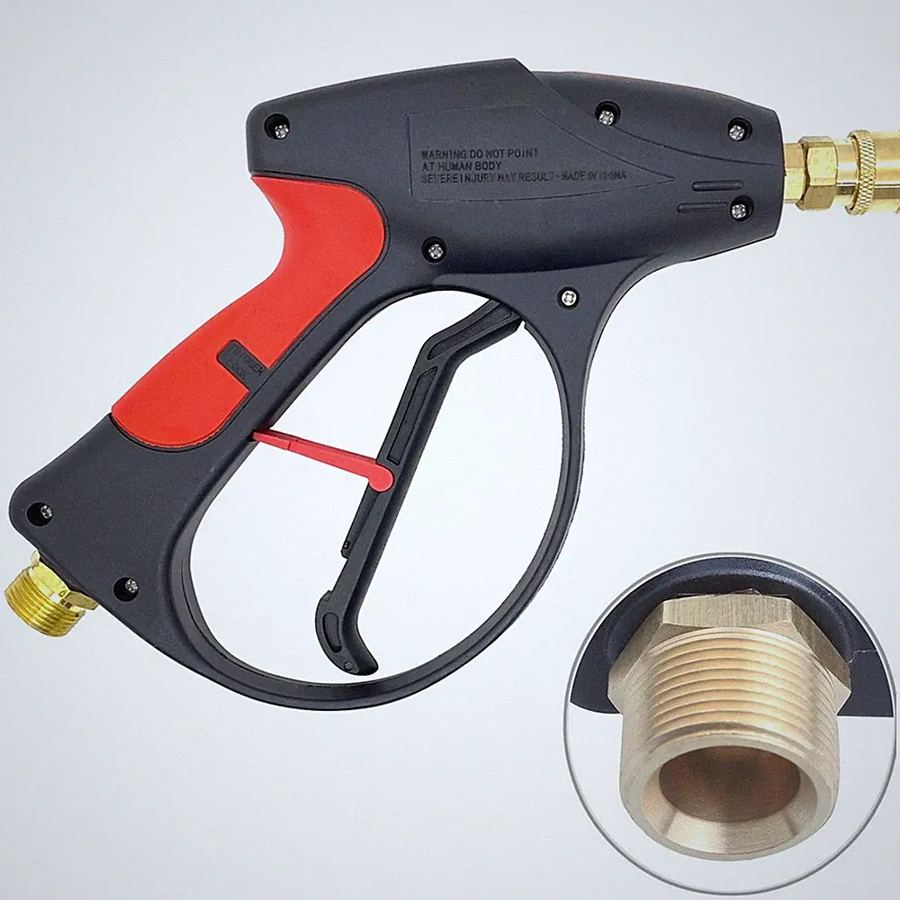 Short 3000 PSI High Pressure Washer Gun M22-14 1/4"Quick Connect For Foam Cannon