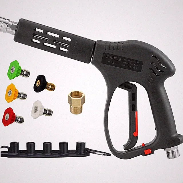Short High Pressure Washer Gun 5000 Psi Replacement For Hot And Cold Water 22 Fi
