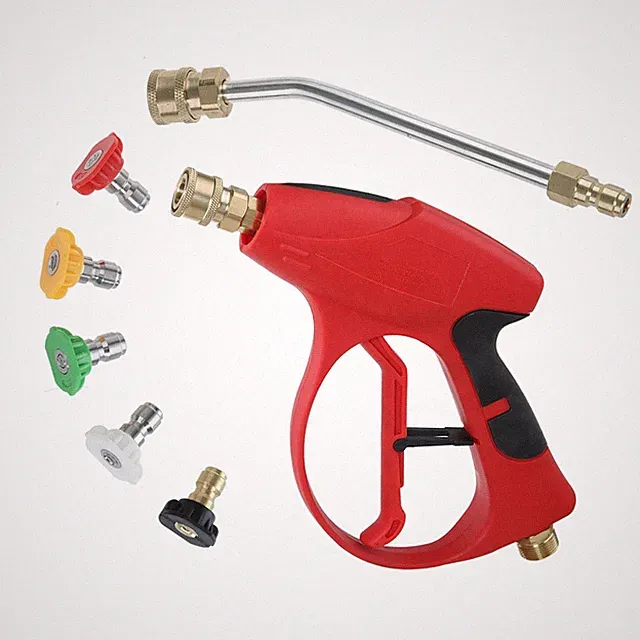 Short Pressure Washer Gun 3000 Psi 7 Inch Replacement Extension Curved Wand 5 No