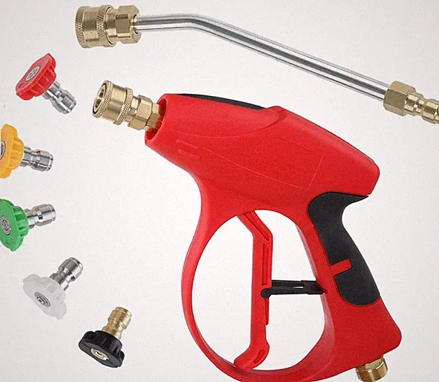 Short Pressure Washer Gun 3000 PSI With 7 Inch Curved Wand And 5 Nozzle Tips M22