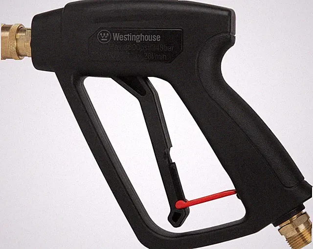 Short Pressure Washer Gun - 3600 Max PSI, M22 Connector - for Gas and Electric P