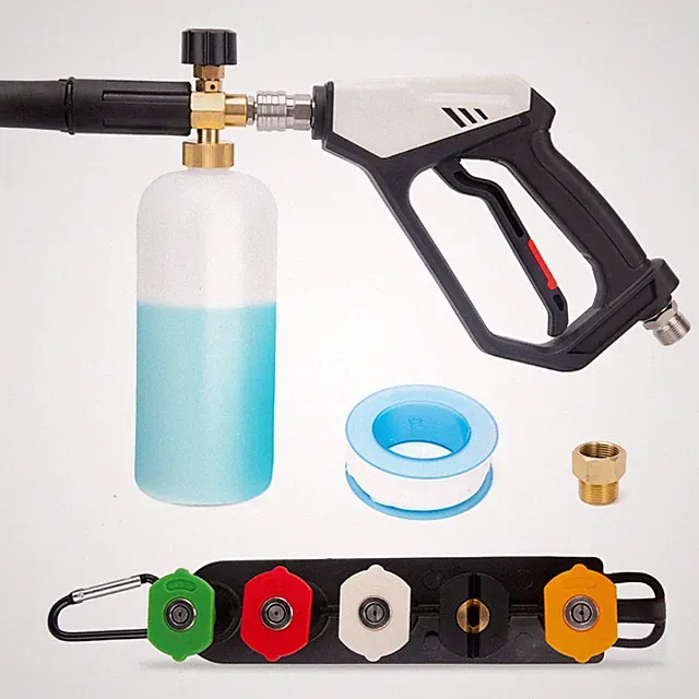 Short Pressure Washer Gun, 4500 PSI High Pressure Washer Gun with Foam Cannon...