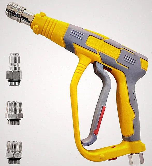 Short Pressure Washer Gun High Power 5000 PSI 1/4 & 3/8 Inch Quick Connect