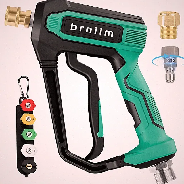 Short Pressure Washer Gun​​ Pro - 5000 PSI/10.5 GPM Heavy-Duty ​​Power Washer...