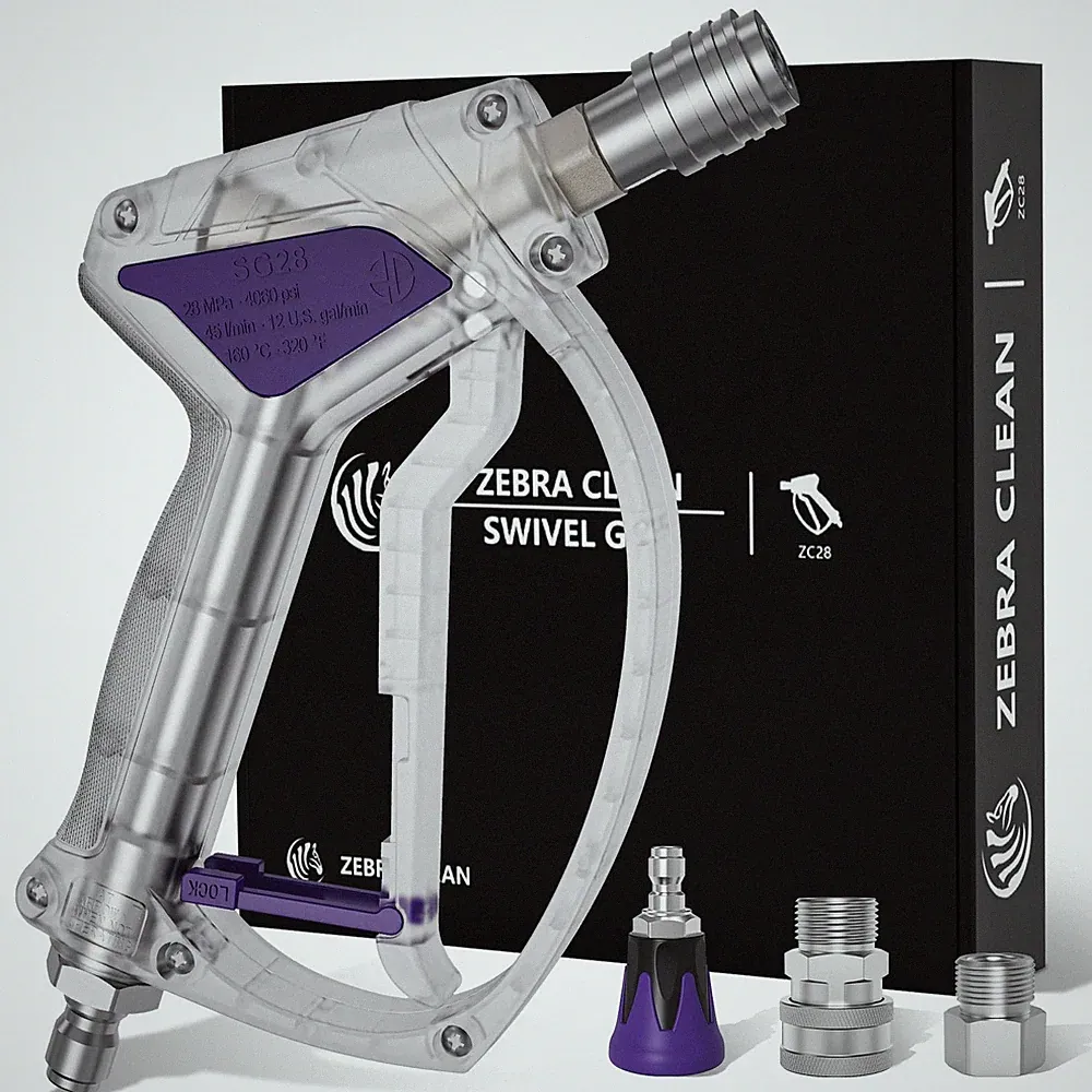Short Pressure Washer Gun, Swivel Power Washer Gun 4060 PSI, Stubby Pressure...