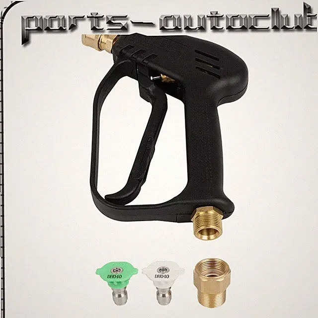 Short Pressure Washer Gun W/M22-14MM Inlet Stubby High Pressure Handle Gun New