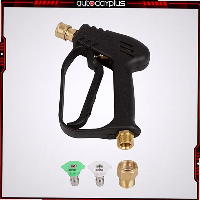 Short Pressure Washer Gun w/M22-14MM Inlet Stubby High Pressure Handle Gun New