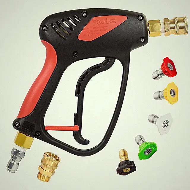 Short Pressure Washer Gun with Swivel 4500 PSI Power Washer Gun Car Wash Powe...