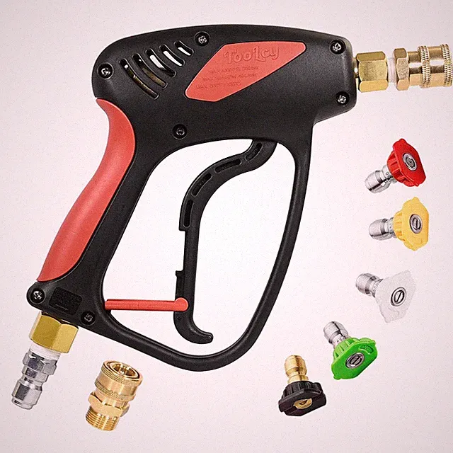 Short Pressure Washer Gun With Swivel 4500 Psi Power Washer Gun Car Wash Power W