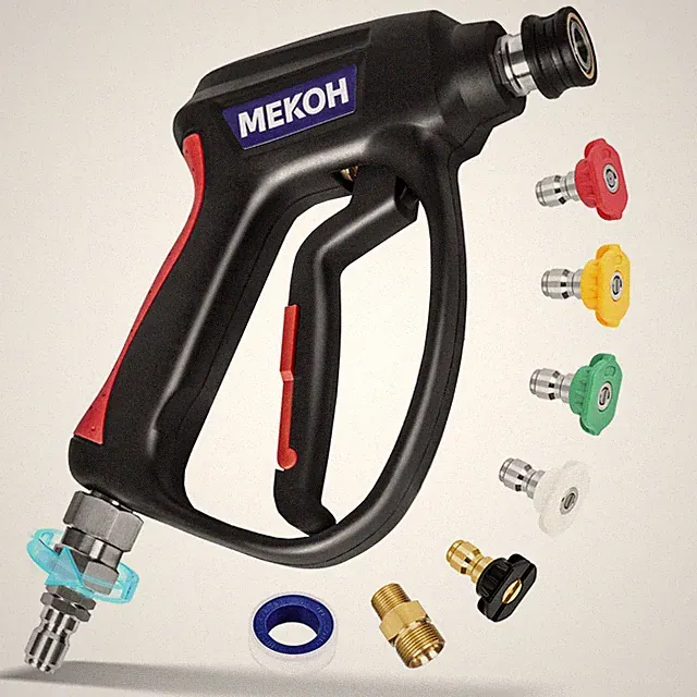 Short Pressure Washer Gun with Swivel, 5000 PSI High Power Washer Spray Gun,...