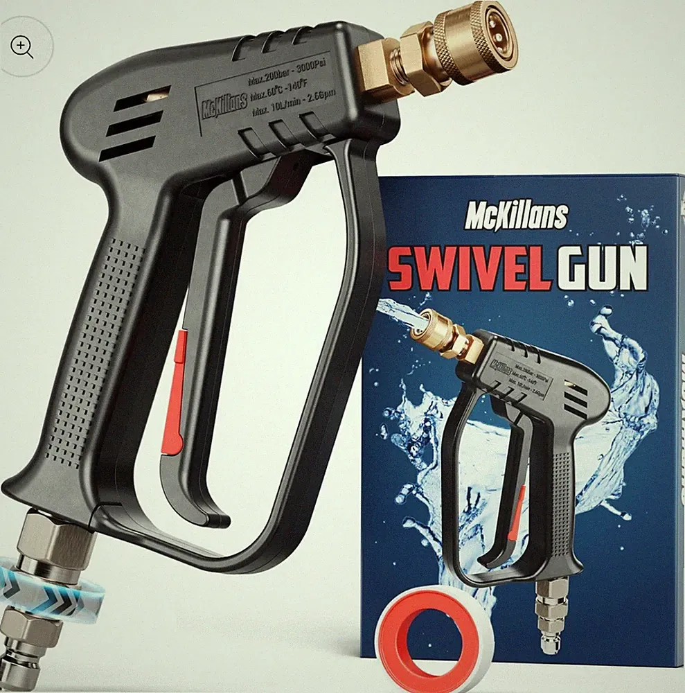 Short Pressure Washer Gun With Swivel Gun Car Wash McKillans Water Stubby