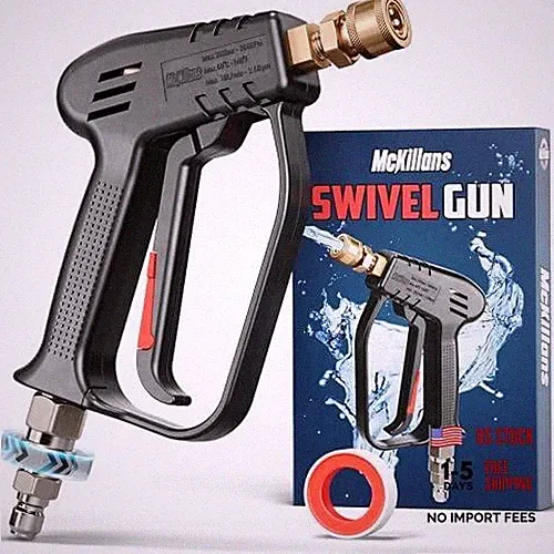 Short Pressure Washer Gun with Swivel - High Pressure Water Handle Swivel Gun