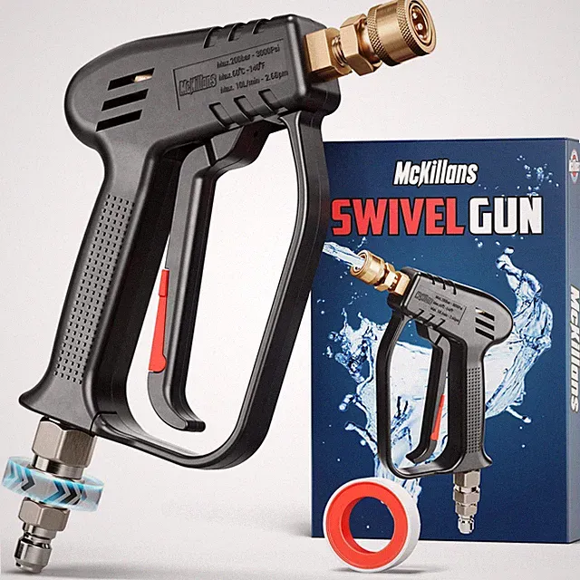 ® Short Pressure Washer Gun with Swivel - High Pressure Water Handle with 3/8...