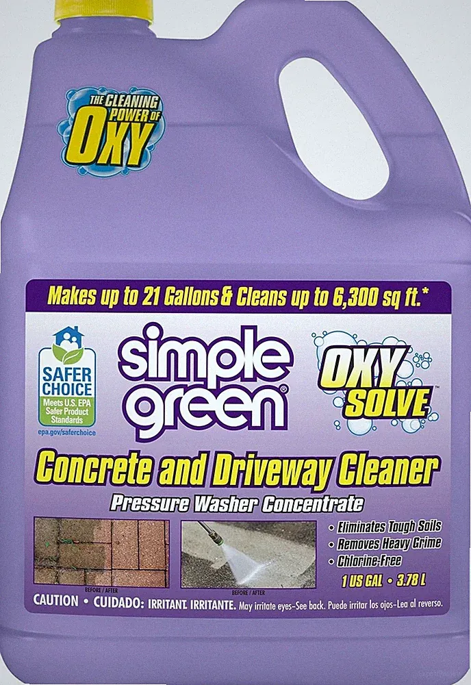 Simple Green Oxy Solve Concrete and Driveway Pressure Washer Cleaner, Purple, Un