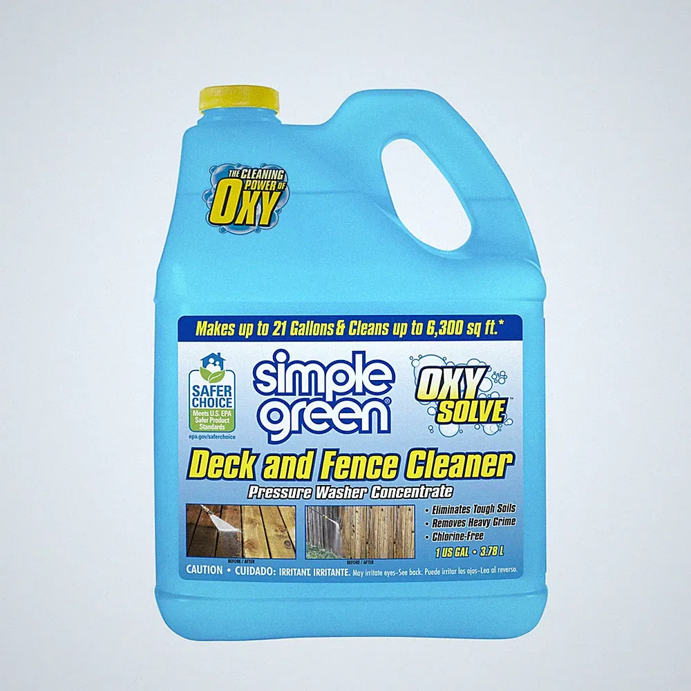 Simple Green Oxy Solve Deck and Fence Pressure Washer Cleaner, Colorless to Pale