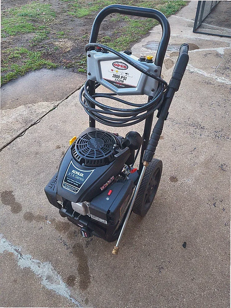 Simpson 2800 PSI Gas Pressure Washer Quick Connect Hose Spray Gun Black Red
