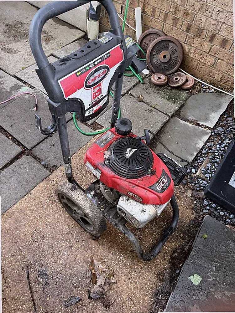 Simpson 3000 PSI Gasoline Cold Water Pressure Washer w/ Wheels, Red/Black