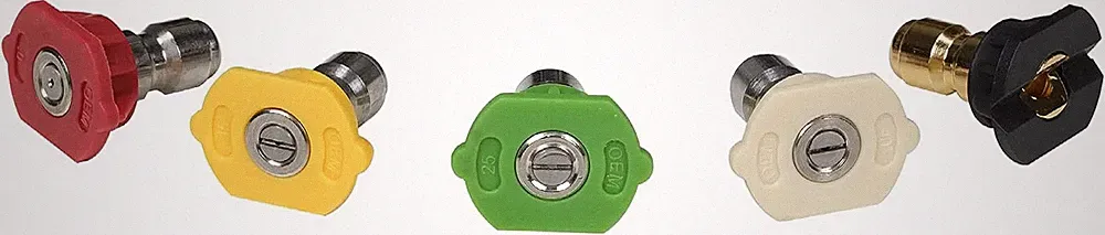 Simpson 4500 PSI 1/4" Quick Connect Pressure Washer Nozzle Set, 5-Pk, 80146
