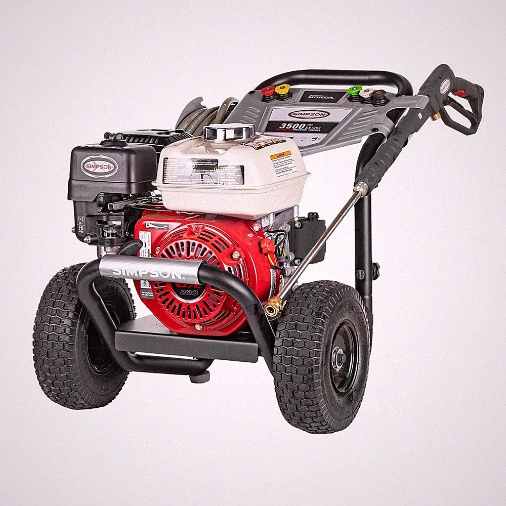 Gas triplex pump pressure washer