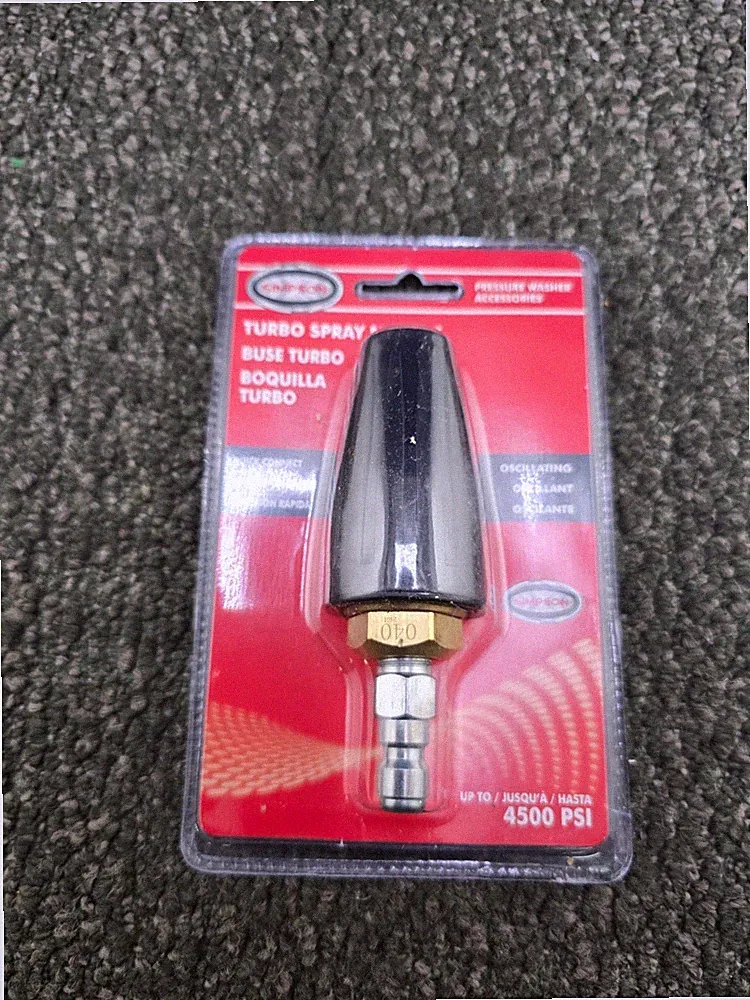 Simpson 80144 1/4-inch Turbo Pressure Washer Spray Nozzle 4500 PSI, 4.0 Orifice
