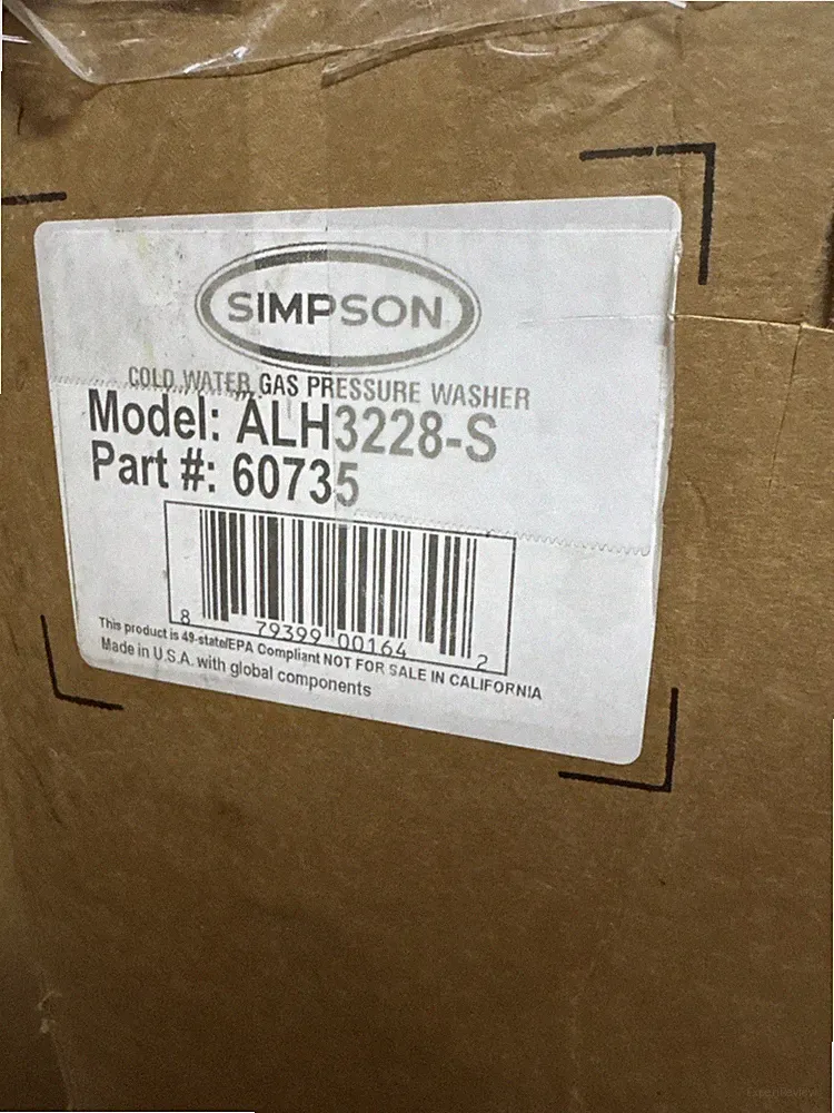 Simpson Cleaning ALH3228S 3200 PSI at 2.8 GPM Gas Pressure Washer Powered by
