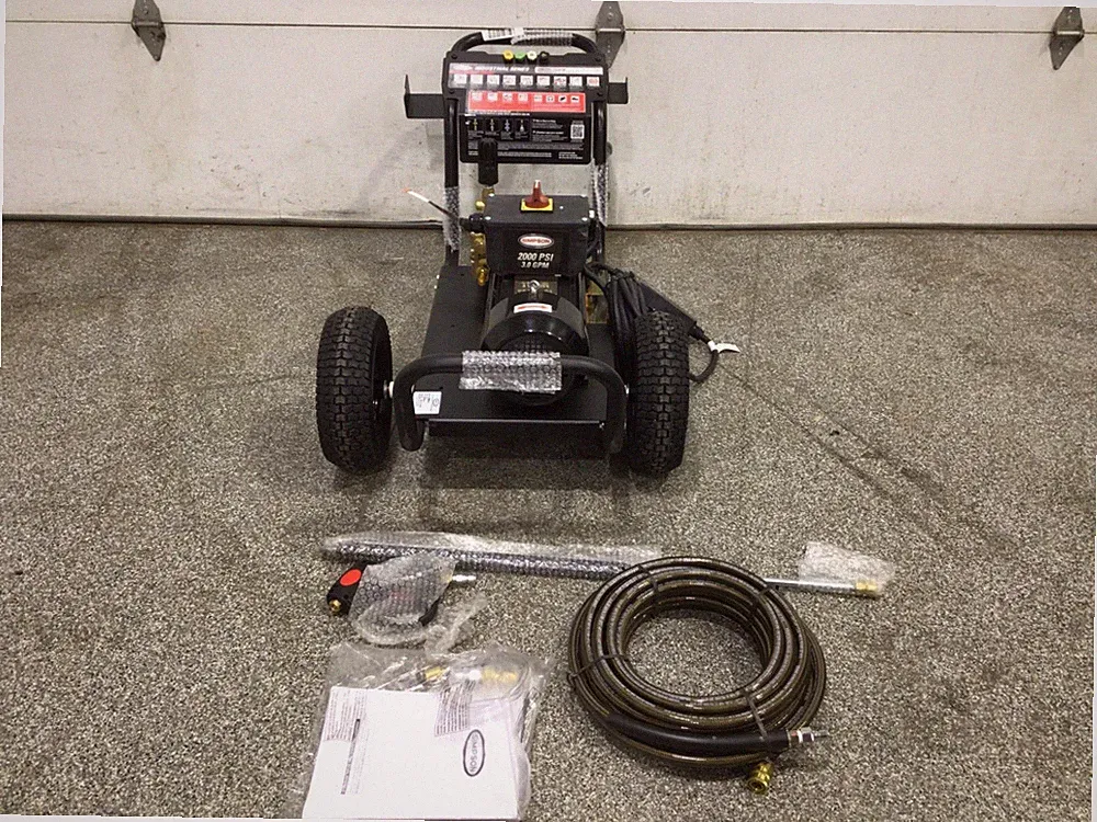 SIMPSON IR2030012B Industrial Electric Pressure Washer 2,000 psi, 3 gpm, 3 hp