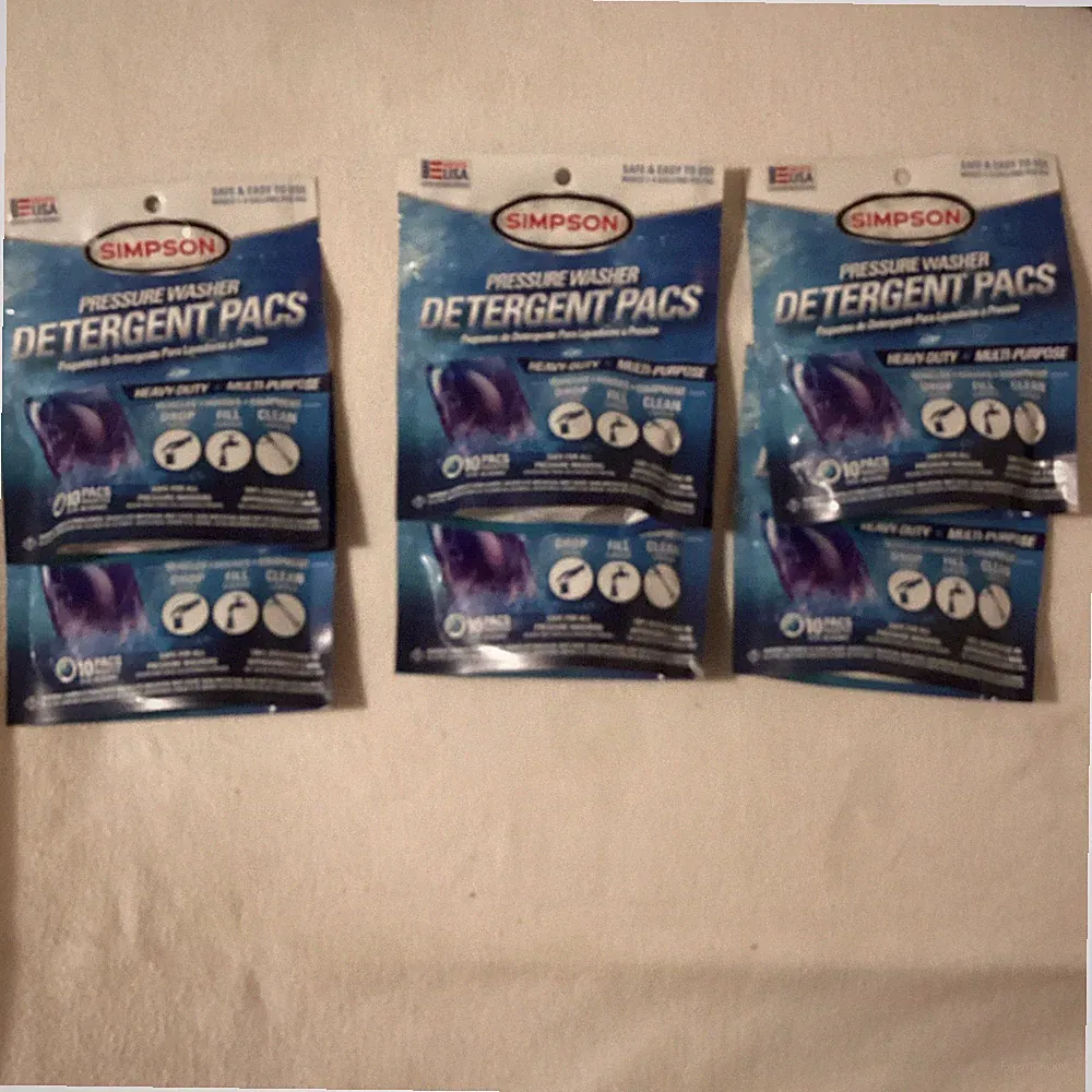 Simpson Pressure Washer Detergent PACS PODS Lot Of 6 10 Per Pack