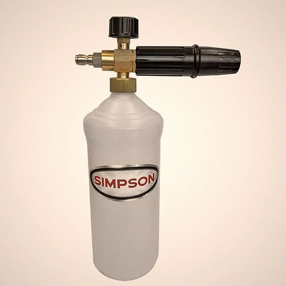 Simpson Pressure Washer Foam Cannon, 1/4" Quick Connect, 1 Liter, 80271 | Adj...