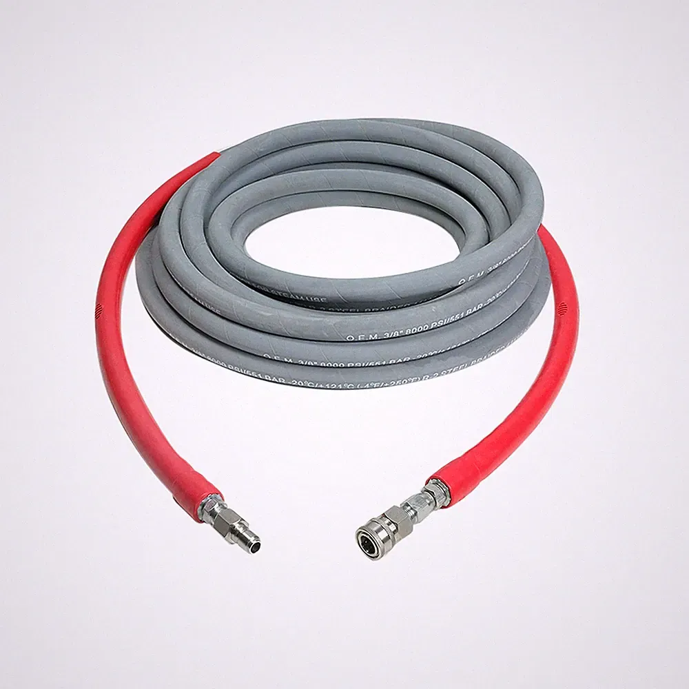 SIMPSON Pressure Washer Parts Wrapped Rubber 1/2" X 50' Hose Attachment Dual