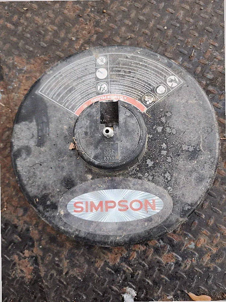 Simpson Surface Cleaner Attachment for Steel Pressure Washer Black