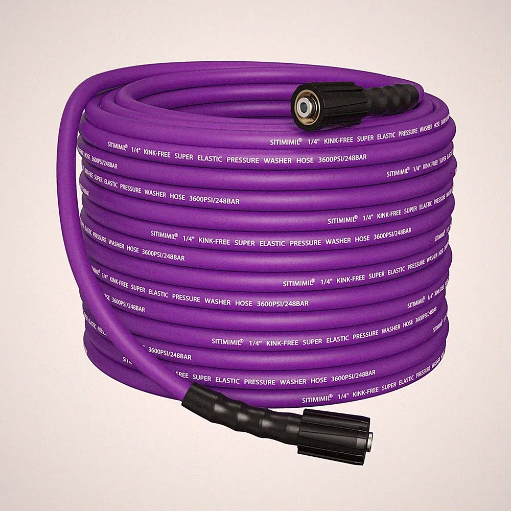 SITIMIMIL® Kink Resistant Super Flexible 1/4" Pressure Washer Hose 50FT, 36