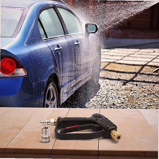 Sleek Ergonomic Design of the Pressure Washer Short Allows Comfort During Use